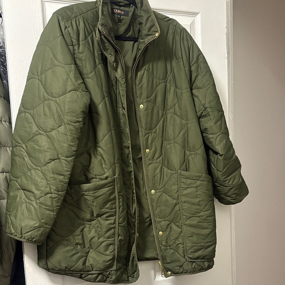 Quince Olive Quilted Jacket